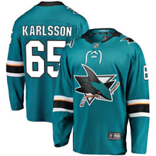 Load image into Gallery viewer, Erik Karlsson San Jose Sharks Player Swingman Jersey
