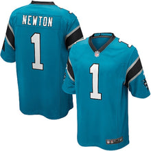 Load image into Gallery viewer, Carolina Panthers Cam Newton Blue Jersey 2018 - 2019