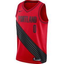 Load image into Gallery viewer, Damian Lillard Portland Trail Blazers Red Swingman Jersey 2018 - 2019
