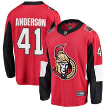 Load image into Gallery viewer, Craig Anderson Ottawa Senators Player Swingman Jersey