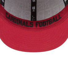 Load image into Gallery viewer, New Era Arizona Cardinals Heather Gray/Cardinal 2018 NFL Draft Official On-Stage 9FIFTY Snapback Adjustable Hat