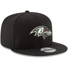 Load image into Gallery viewer, New Era Baltimore Ravens Black B-Dub 9FIFTY Adjustable Hat