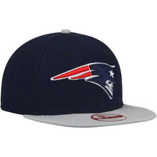 Load image into Gallery viewer, New Era Navy New England Patriots Southside Snap Original Fit 9FIFTY Adjustable Snapback Hat