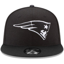 Load image into Gallery viewer, New Era New England Patriots Black B-Dub 9FIFTY Adjustable Hat