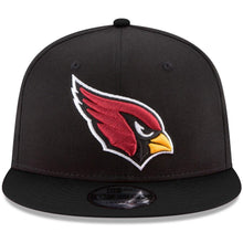 Load image into Gallery viewer, New Era Arizona Cardinals Black Basic 9FIFTY Adjustable Snapback Hat
