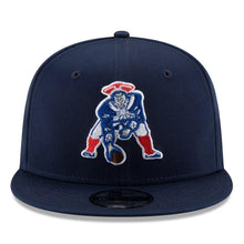 Load image into Gallery viewer, New Era New England Patriots Navy Throwback 9FIFTY Adjustable Snapback Hat