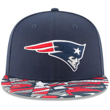 Load image into Gallery viewer, New Era New England Patriots Navy NFLxFIT 9FIFTY Adjustable Snapback Hat