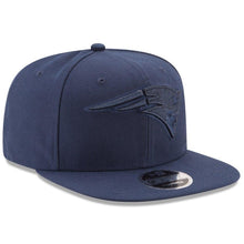 Load image into Gallery viewer, New Era New England Patriots Navy Metallic Mark Original Fit 9FIFTY Snapback Adjustable Hat