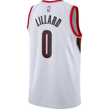 Load image into Gallery viewer, Damian Lillard Portland Trail Blazers White Swingman Jersey 2018 - 2019