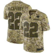 Load image into Gallery viewer, Carolina Panthers Christian McCaffrey Camo Jersey 2018 - 2019