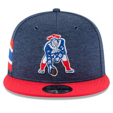 Load image into Gallery viewer, New Era New England Patriots Navy/Red 2018 NFL Sideline Home Historic Official 9FIFTY Snapback Adjustable Hat