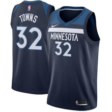 Load image into Gallery viewer, Karl-Anthony Towns Minnesota Timberwolves Navy Swingman Jersey 2018 - 2019