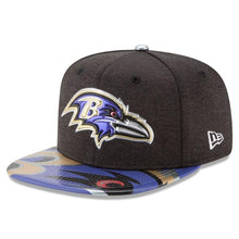 Load image into Gallery viewer, New Era Baltimore Ravens 2017 NFL Draft On Stage Original Fit 9FIFTY Snapback Adjustable Hat