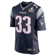 Load image into Gallery viewer, Dion Lewis New England Patriots Navy Super Bowl LI Bound Game Jersey 2019