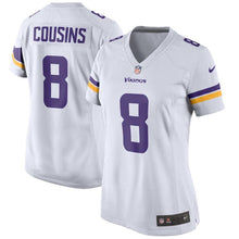Load image into Gallery viewer, Kirk Cousins Minnesota Vikings Women's Game Jersey – White 2018/2019
